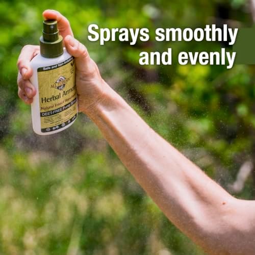 All Terrain Herbal Armor plant based family size bug spray bottle label details
