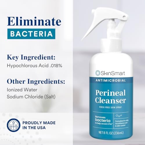 SkinSmart Antimicrobial intimate hygiene spray bottle for daily personal care