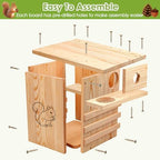 Large Squirrel House for Outside with Predator Guard, Squirrel Nesting Box with Exterior Porch, Easy Assemble Wooden Squirrel Boxes, Suitable for Gray Squirrels, Fox Squirrels, Red and Chipmunks - Image 7