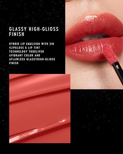 Stellar Dust Lip Stain 09 Enigma, Transfer-Proof & Smudge-Proof Lip Gloss, Deep Red Brown Tinted Glossy Finish, High-Pigment Vibrant, Hydrating Lightweight Long-Lasting Lip Makeup for Women - Image 7