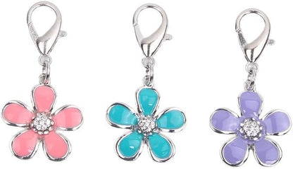 XKSRWE luxury rhinestone puppy collar charm with lobster clasp