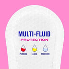 Side view of Carefree 100 count unscented pantiliners imported from USA