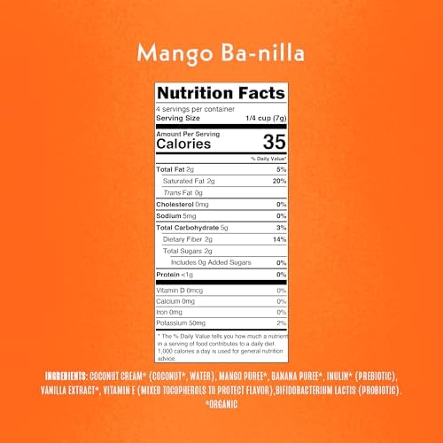 Once Upon A Farm organic baby snacks nutritional facts panel back view
