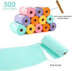 USBOO eco-friendly diaper sacks arranged to show vibrant colors