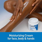 Dermatologist developed ceramide cream for dry patches on elbows hands heels and face