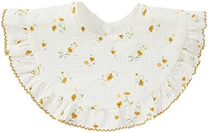 Four colorful Nishine baby bandana bibs for boys and girls