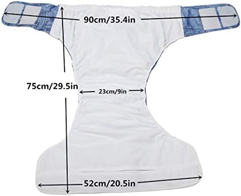 Sigzagor scales pattern cloth diaper side angle