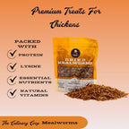 Close-up of whole dried mealworms snack texture