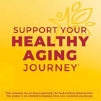 Nature Made heart health dietary supplement softgels bottle side view