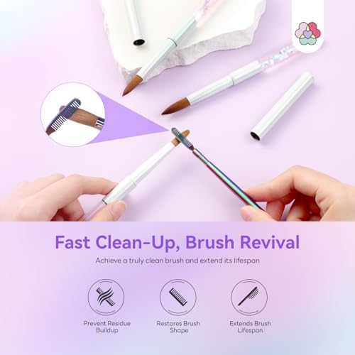 Professional Saviland acrylic nail brushes displayed in packaging