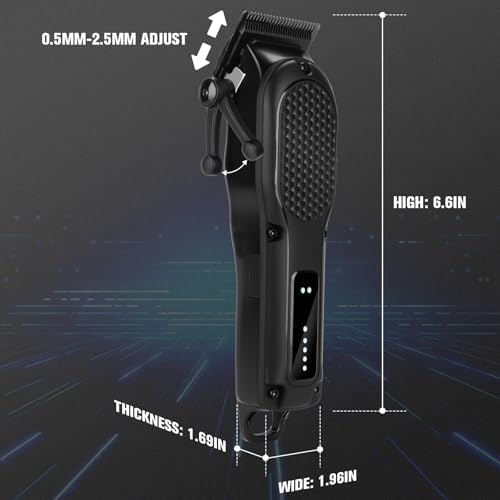 Premium men grooming tool side power button and adjustable speed settings
