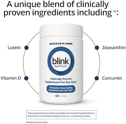 Blink NutriTears nutritional facts and daily dosage instructions