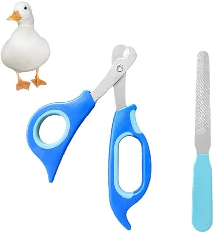 Dasezsdt small animal claw trimmer with ergonomic non slip blue handle