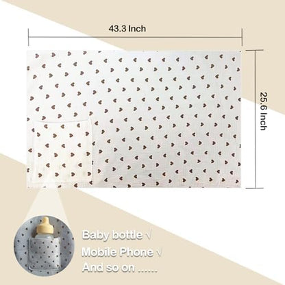 Fychlaxdp muslin feeding cover used as a car seat canopy