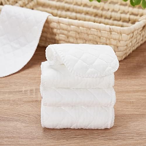Pack of 10 washable cotton diaper inserts for babies
