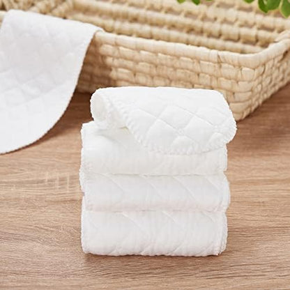 Pack of 10 washable cotton diaper inserts for babies