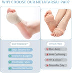 Model wearing the metatarsal sleeve to demonstrate the secure fit.
