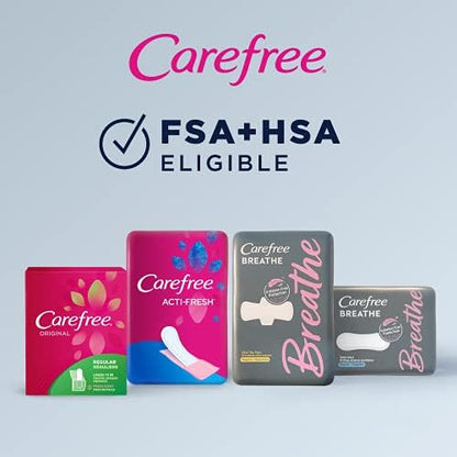 Carefree Fresh Scented regular liners for women for daily moisture locking.