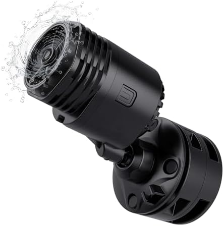Hygger water circulation pump side profile highlighting the strong magnetic suction base attachment.