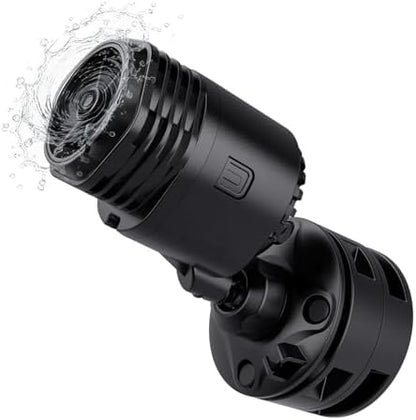 Hygger water circulation pump side profile highlighting the strong magnetic suction base attachment.