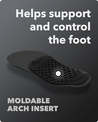 Spenco orthotic inserts showing the heat moldable plastic arch support layer