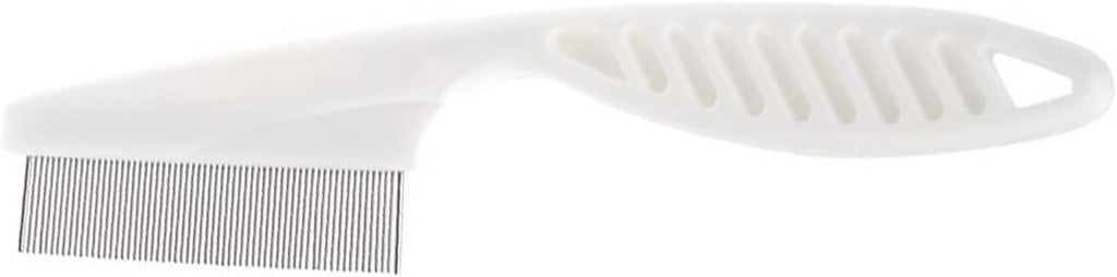 Using 55 Trends metal nit comb on hair for lice treatment