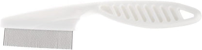 Using 55 Trends metal nit comb on hair for lice treatment