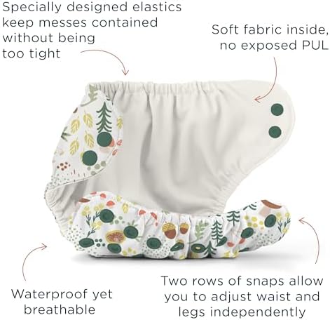 Detailed view of Esembly Size 1 organic cotton inner diapers for babies