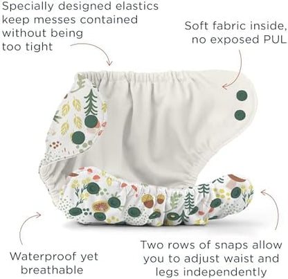 Detailed view of Esembly Size 1 organic cotton inner diapers for babies