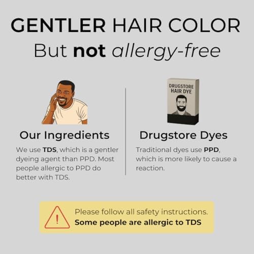 Simpler hair color box showing the full list of conditioning ingredients like aloe vera.
