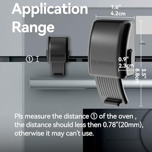 Close up of double button release on Eudemon oven lock