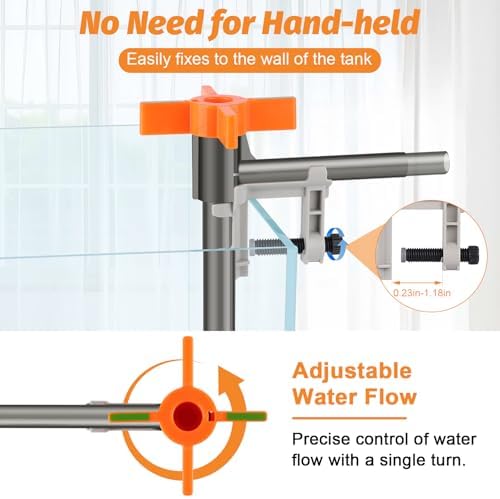 AQQA aquarium gravel vacuum showing sand washing attachment