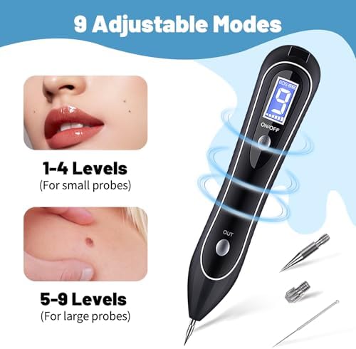 Rechargeable plasma pen for skin tag and wart treatment at home