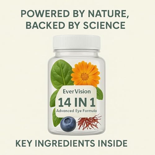Evervision dietary supplement packaging side view