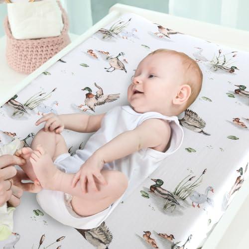 LifeTree imported baby changing pad cover neatly folded displaying the authentic product packaging and print.