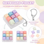 Close up shot of the detachable keycaps being removed from the FunisFun adult stress relief gadget.