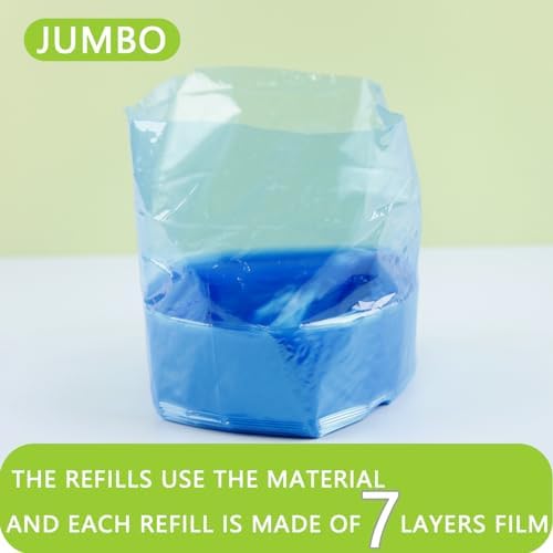 Close up of tear-resistant refill bag material