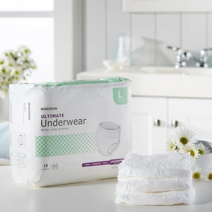 McKesson unisex adult bladder leak protection underwear 72 count case