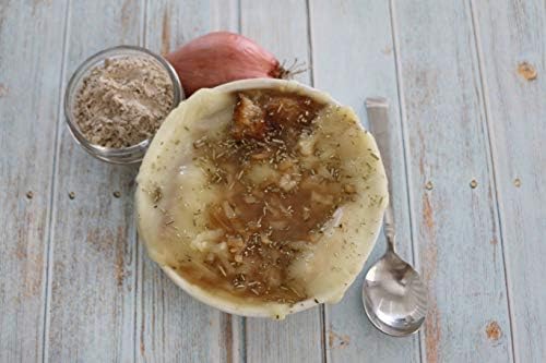 Creamy chip dip made with Mom's Place onion soup mix