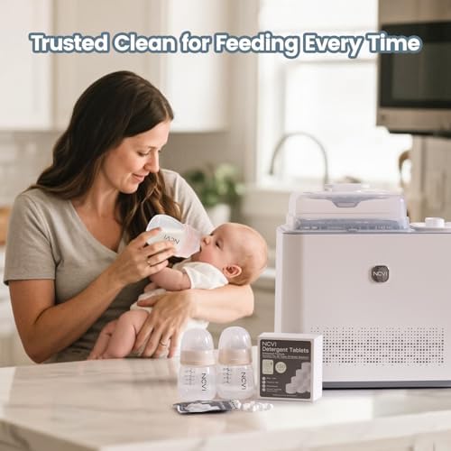 Instructions for using NCVI bottle washer detergent tablets