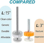 White silicone contact surface on the safety door screw bolt preventing wall scratches.