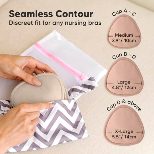Soft organic bamboo texture of KeaBabies nursing pads
