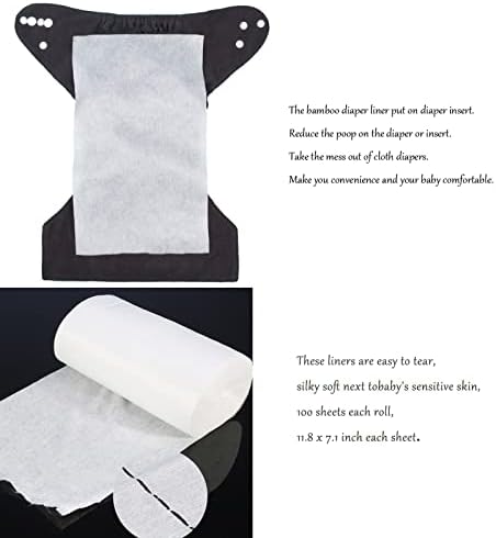 Alvababy diaper liners stacked for cloth diapering