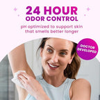 Lume whole body deodorant wipes for underarms and private parts
