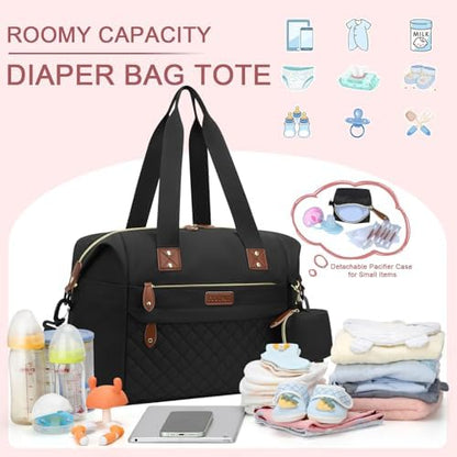 Pritent maternity bag with stroller clips attached