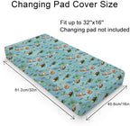 Hwmmbh watercolor sea otters changing pad cover folded layout