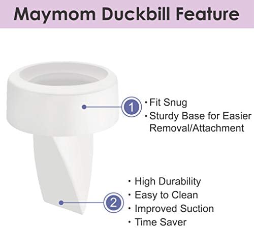 Maymom replacement pump parts set displayed together demonstrating easy attachment design