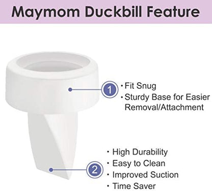 Maymom replacement pump parts set displayed together demonstrating easy attachment design