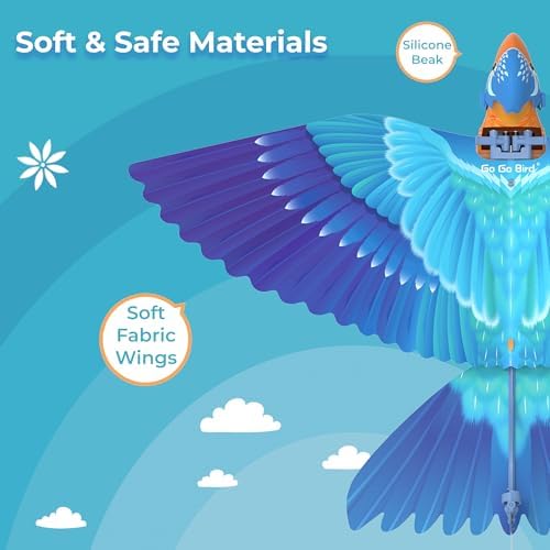 Go Go Bird bionic toy wings and carbon fiber frame detail