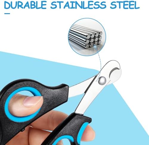 High quality stainless steel blades on professional reptile claw scissors.